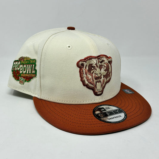 9Fifty Chicago Bears 1999 Pro-Bowl 2T Chrome/Rust Cap - Green UV