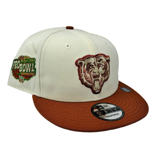 9Fifty Chicago Bears 1999 Pro-Bowl 2T Chrome/Rust Cap - Green UV