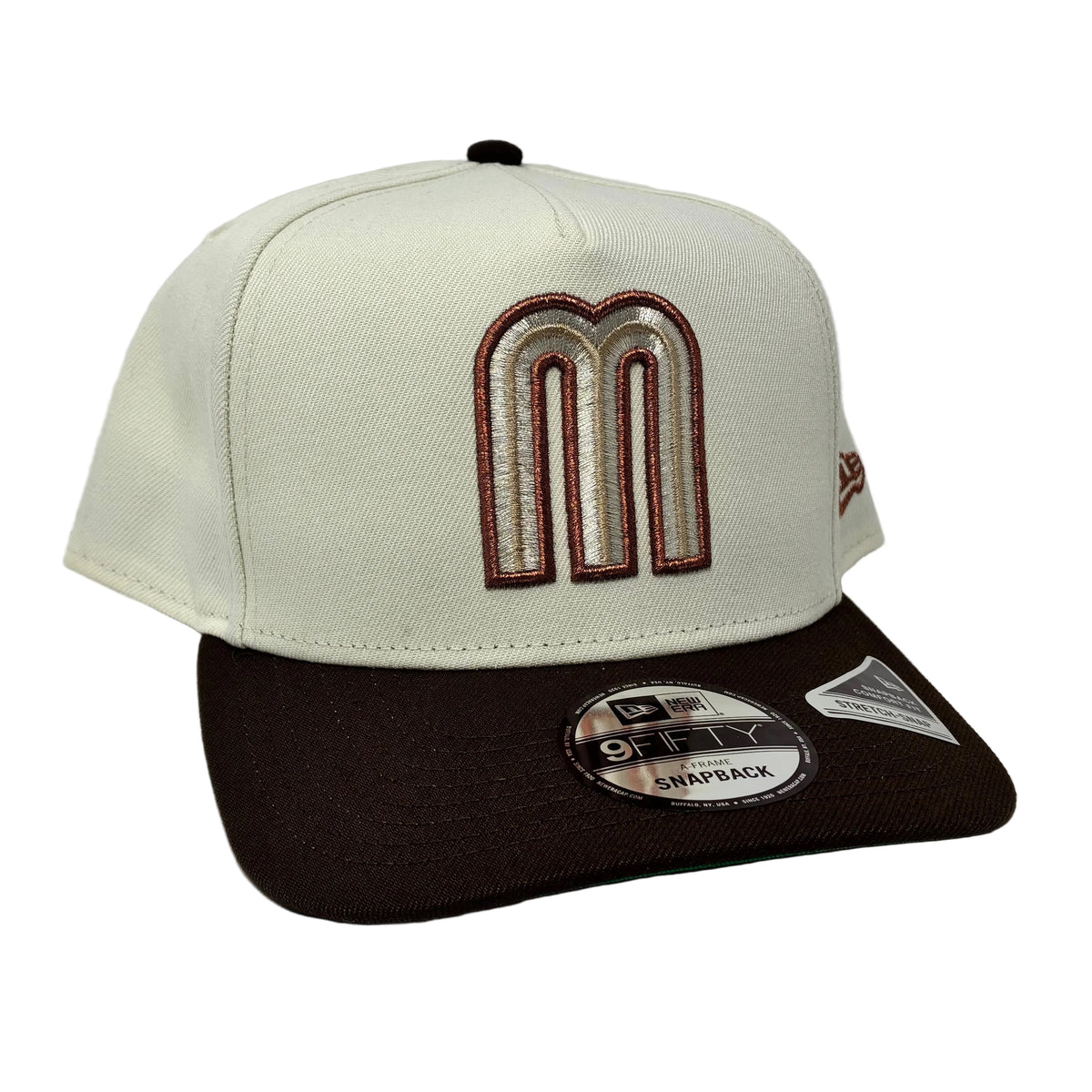 9Fifty A-Frame Snapback Mexico World Baseball Classic Chrome/Walnut Cap- Green UV