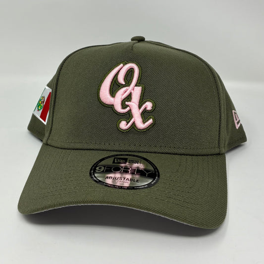 9Forty A-Frame Snapback LMB Guerreros de Oaxaca Olive - Grey UV Cap