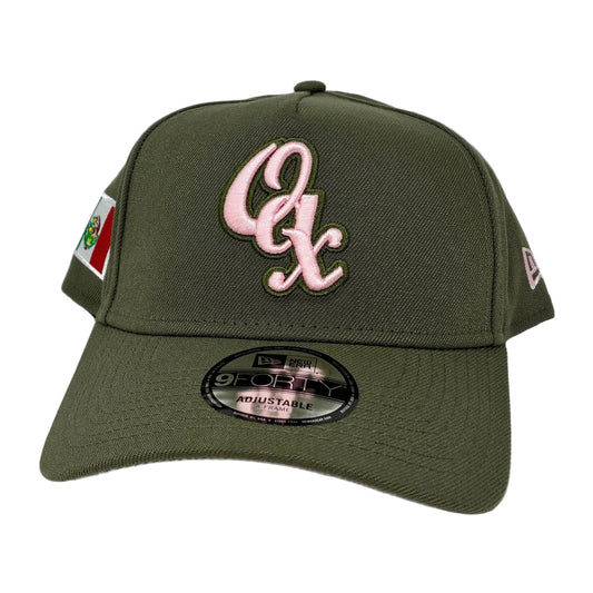 9Forty A-Frame Snapback LMB Guerreros de Oaxaca Olive - Grey UV Cap