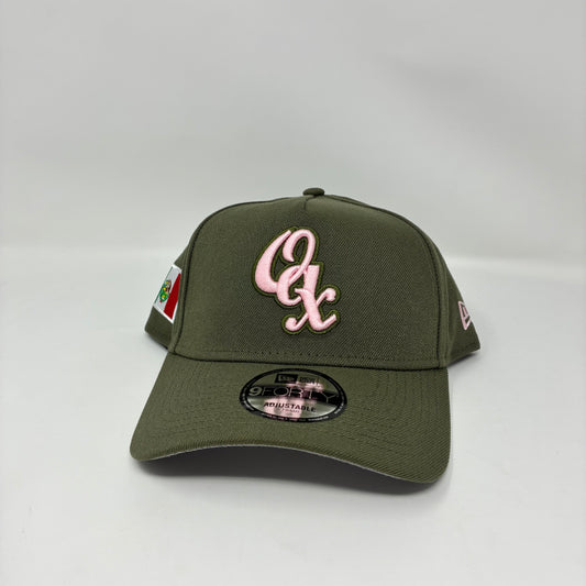 9Forty A-Frame Snapback LMB Guerreros de Oaxaca Olive - Grey UV Cap