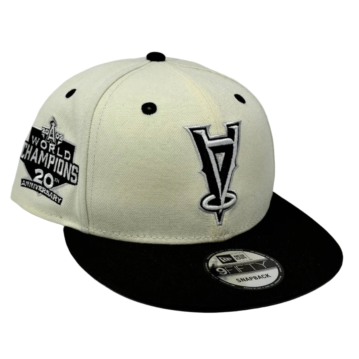 9Fifty Los Angeles Angels Upside Down White/Black Cap- Gray UV