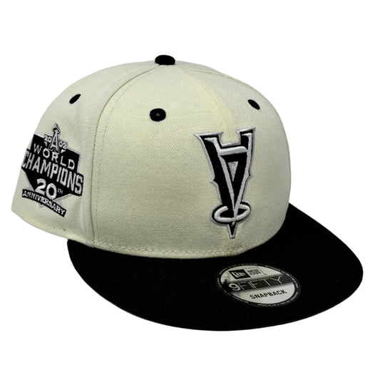 9Fifty Los Angeles Angels Upside Down White and Black Cap- Gray UV
