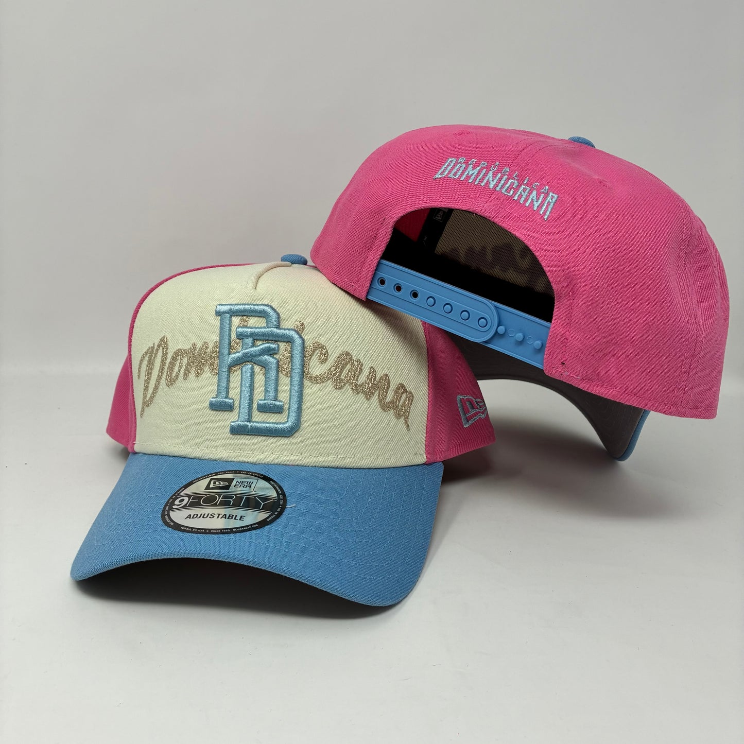 9Forty Republica Dominicana A-Frame SnapBack Pink Cap