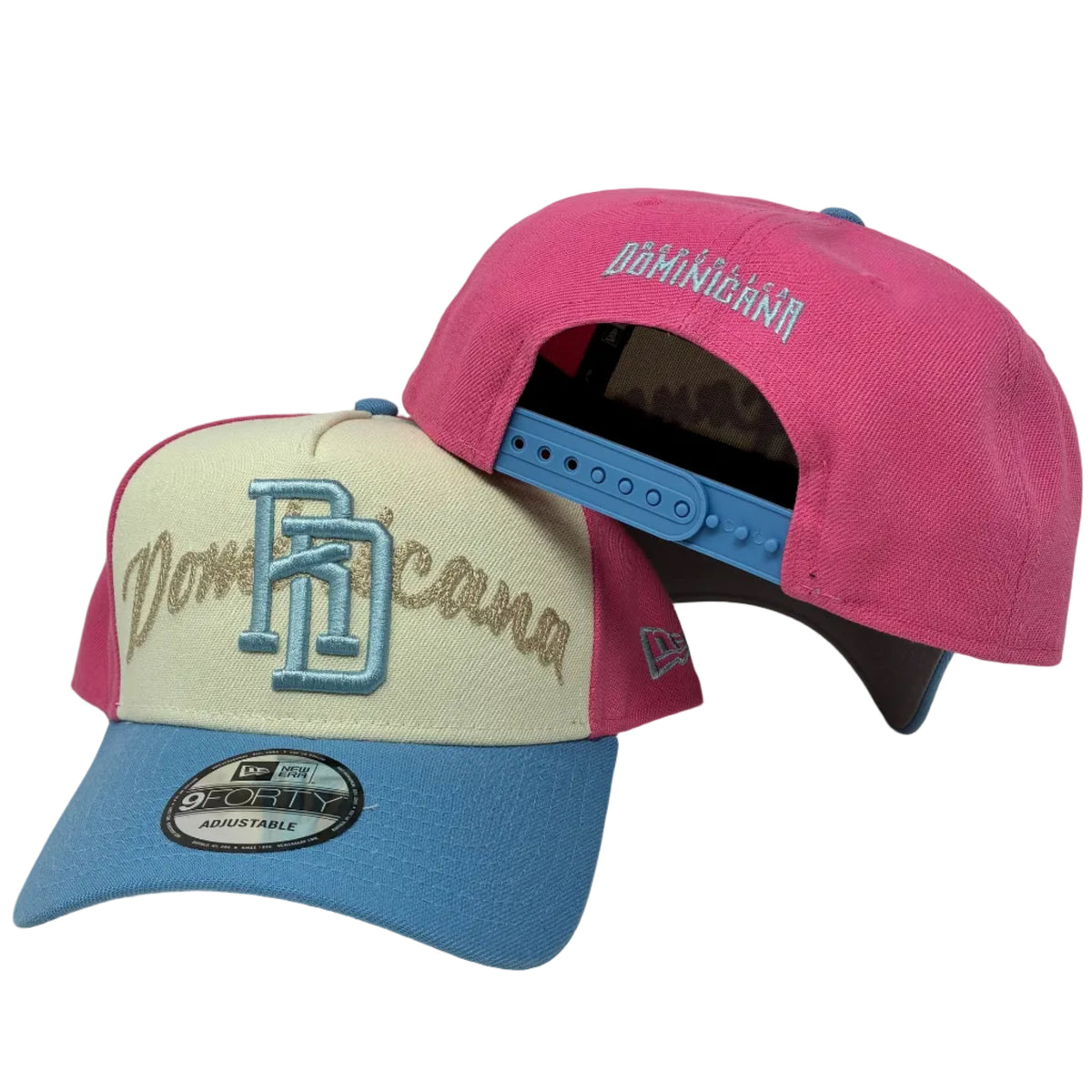 9Forty República Dominicana A-Frame SnapBack Pink Cap