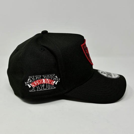 9Forty Las Vegas Raiders Black/Red NFL Super Bowl XVIII Cap- Gray UV