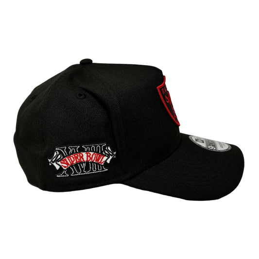 9Forty Las Vegas Raiders Black/Red NFL Super Bowl XVIII Cap- Gray UV