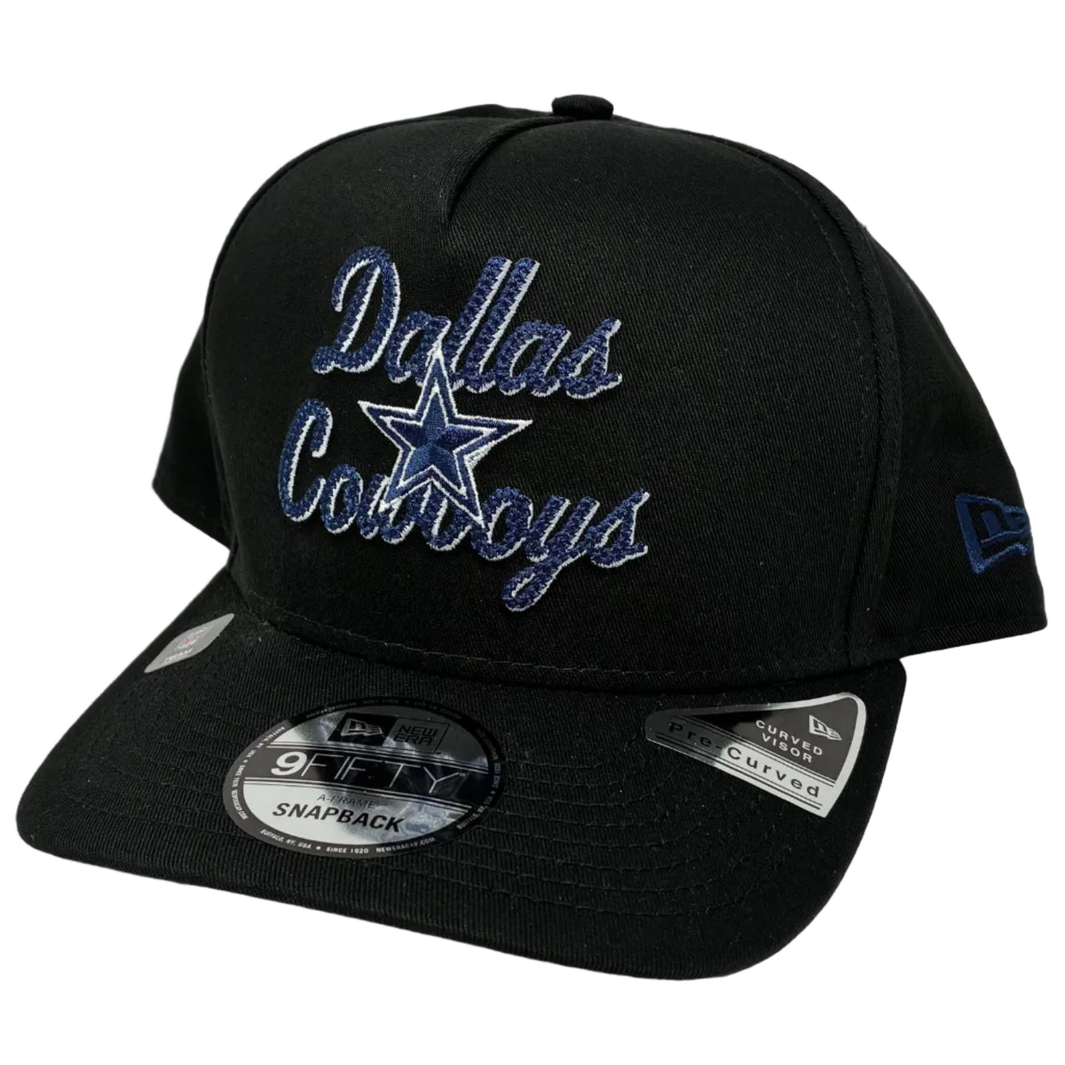 9Fifty Chainstitch Dallas Cowboys A-Frame Black Cap