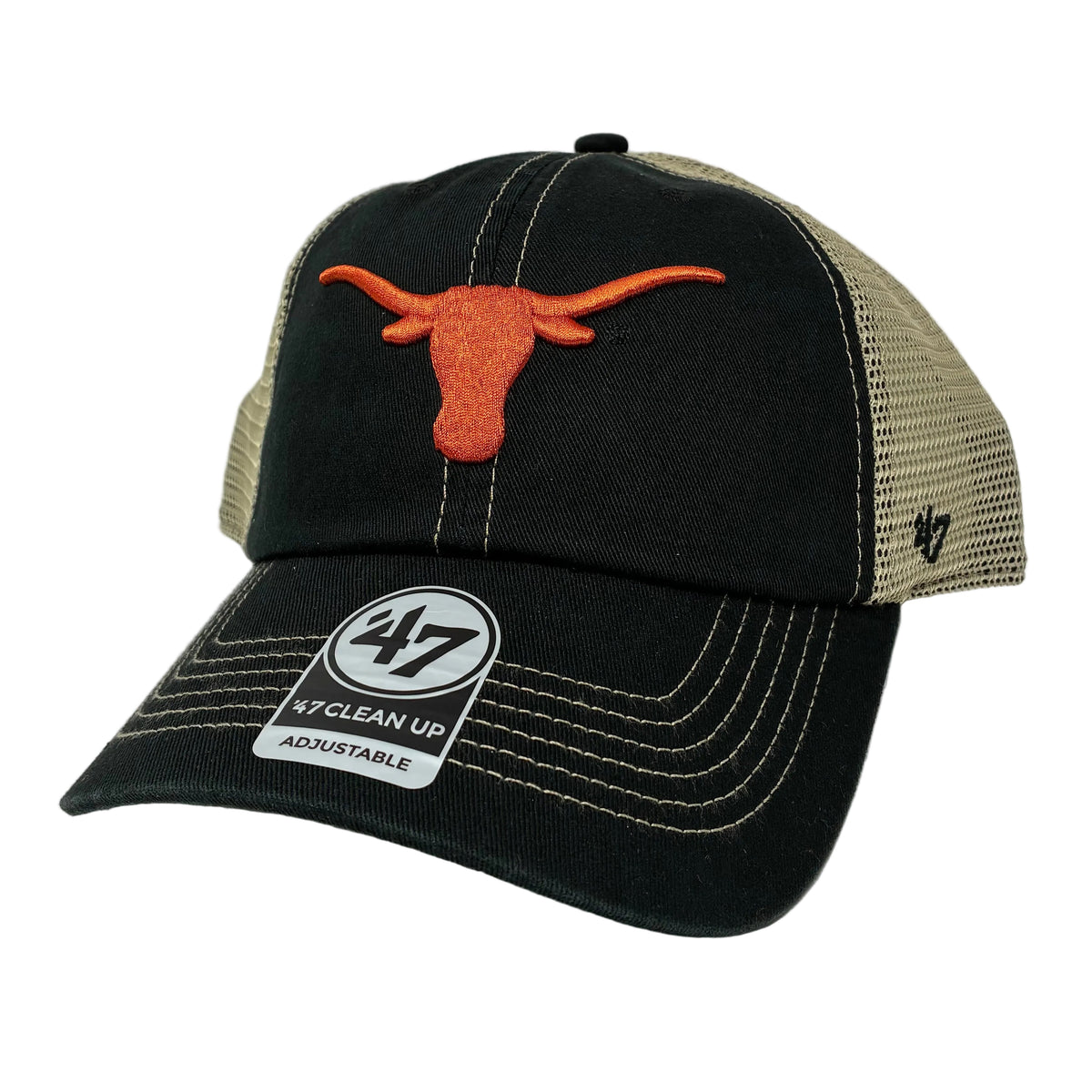 ‘47 Texas Longhorns Clean Up Trawler Mesh SnapBack Cap