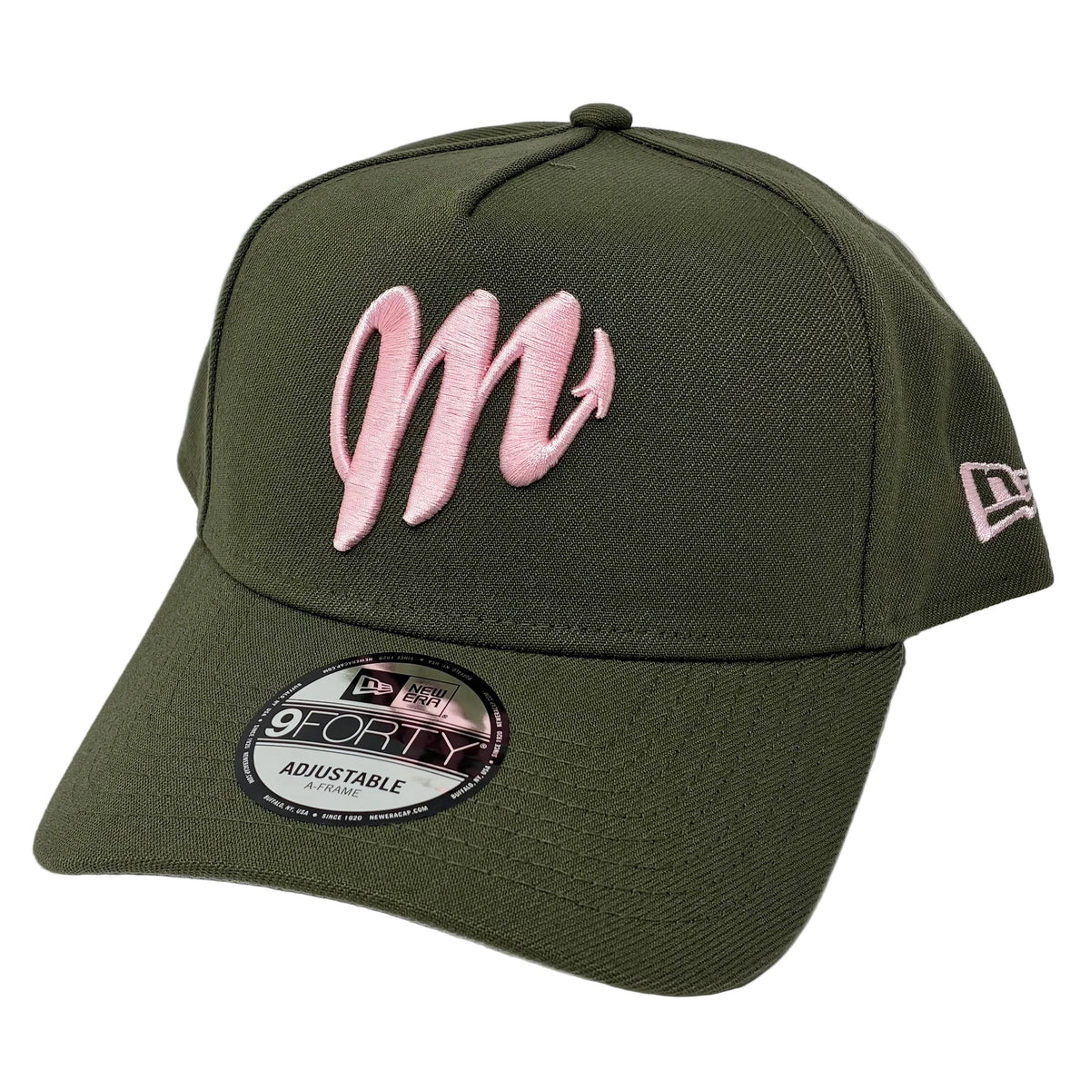 9Forty A-Frame Snapback LMB Diablos Rojos Del Mexico Olive - Gray UV Cap