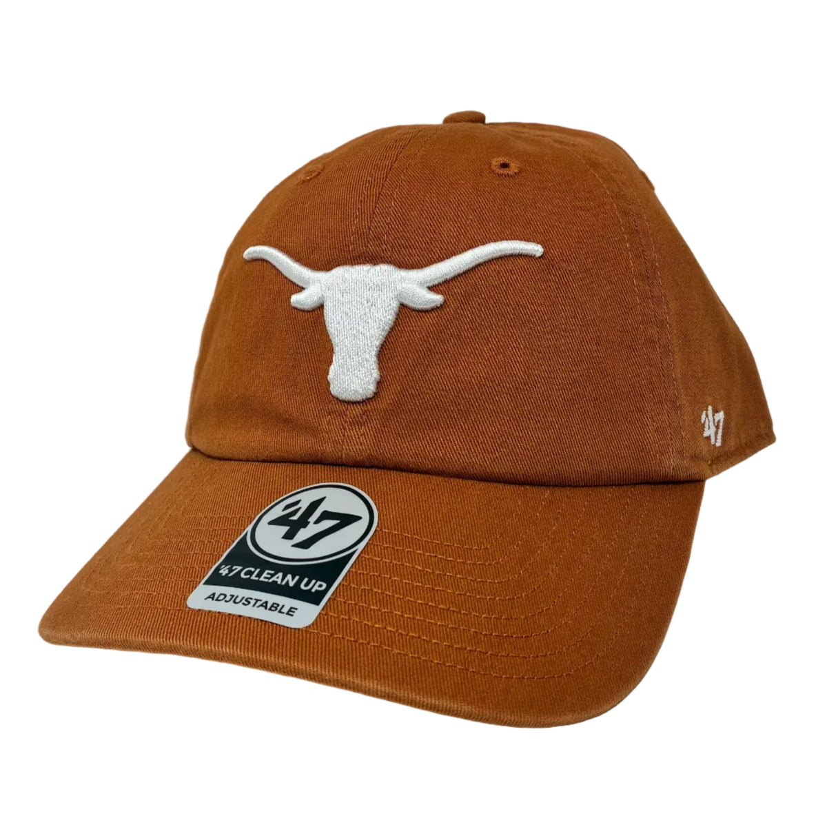 ‘47 Clean Up Texas Longhorns Burnt Orange Adjustable Cap