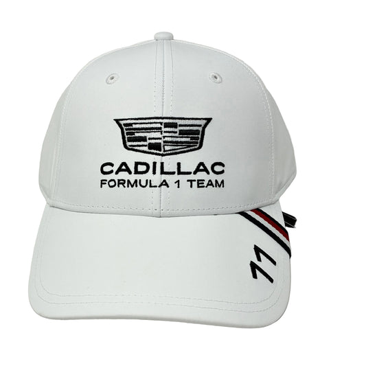 Cadillac F1 Racing 2026 Sergio "Checo" Perez Team Hat - White/Black