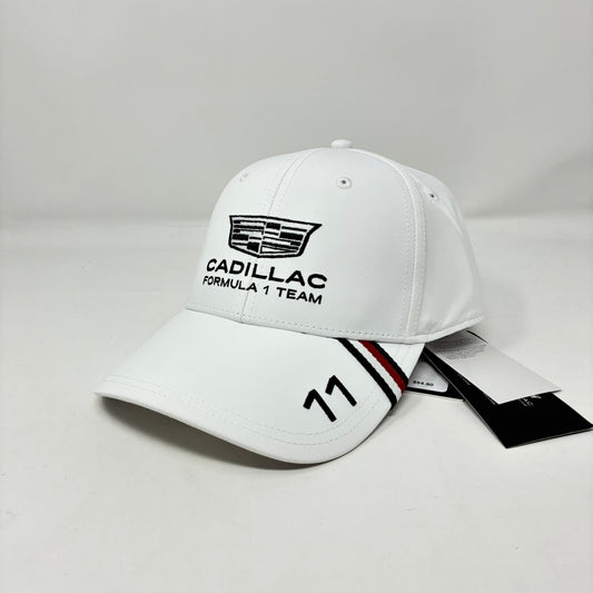 Cadillac F1 Racing 2026 Sergio "Checo" Perez Team Hat - White/Black