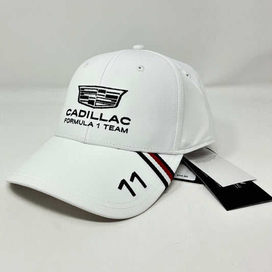 Cadillac F1 Racing 2026 Sergio "Checo" Perez Team Hat - White/Black