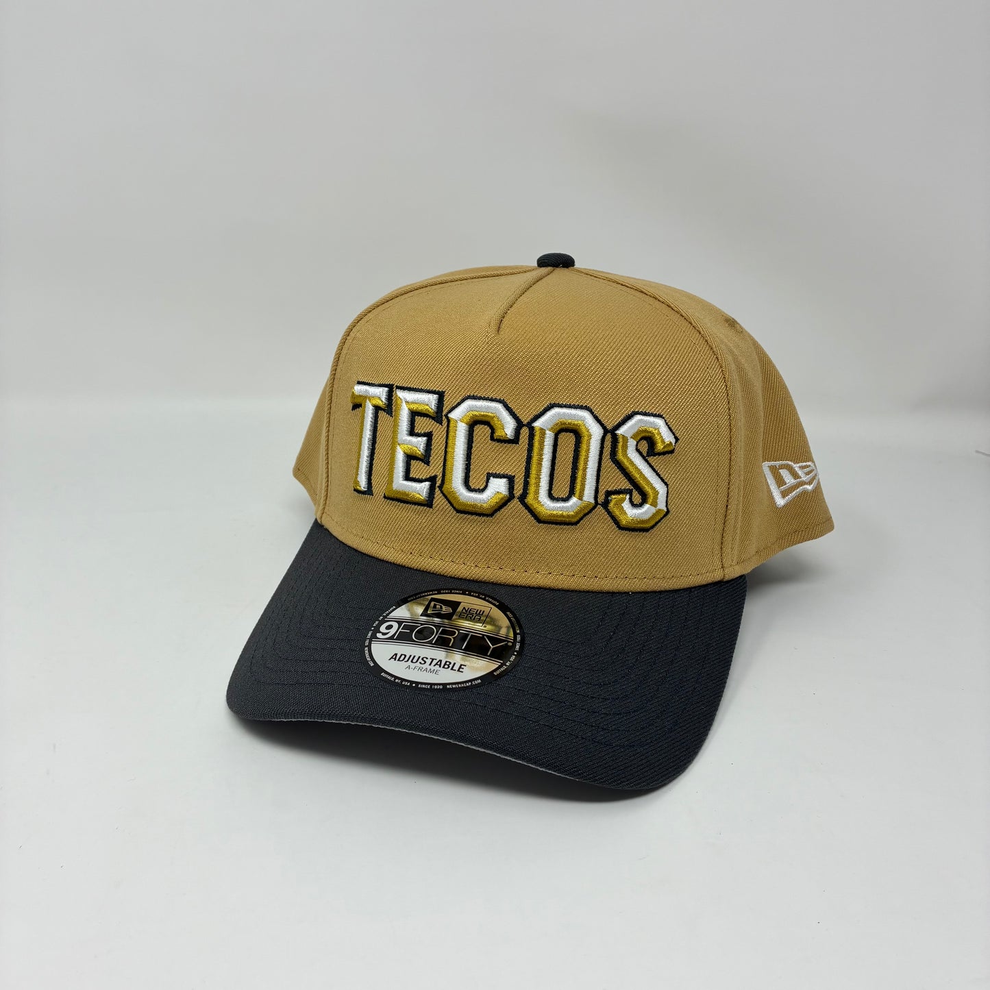 9Forty A-Frame Snapback LMB Tecos De Los Dos Laredos Tan - Grey UV Cap