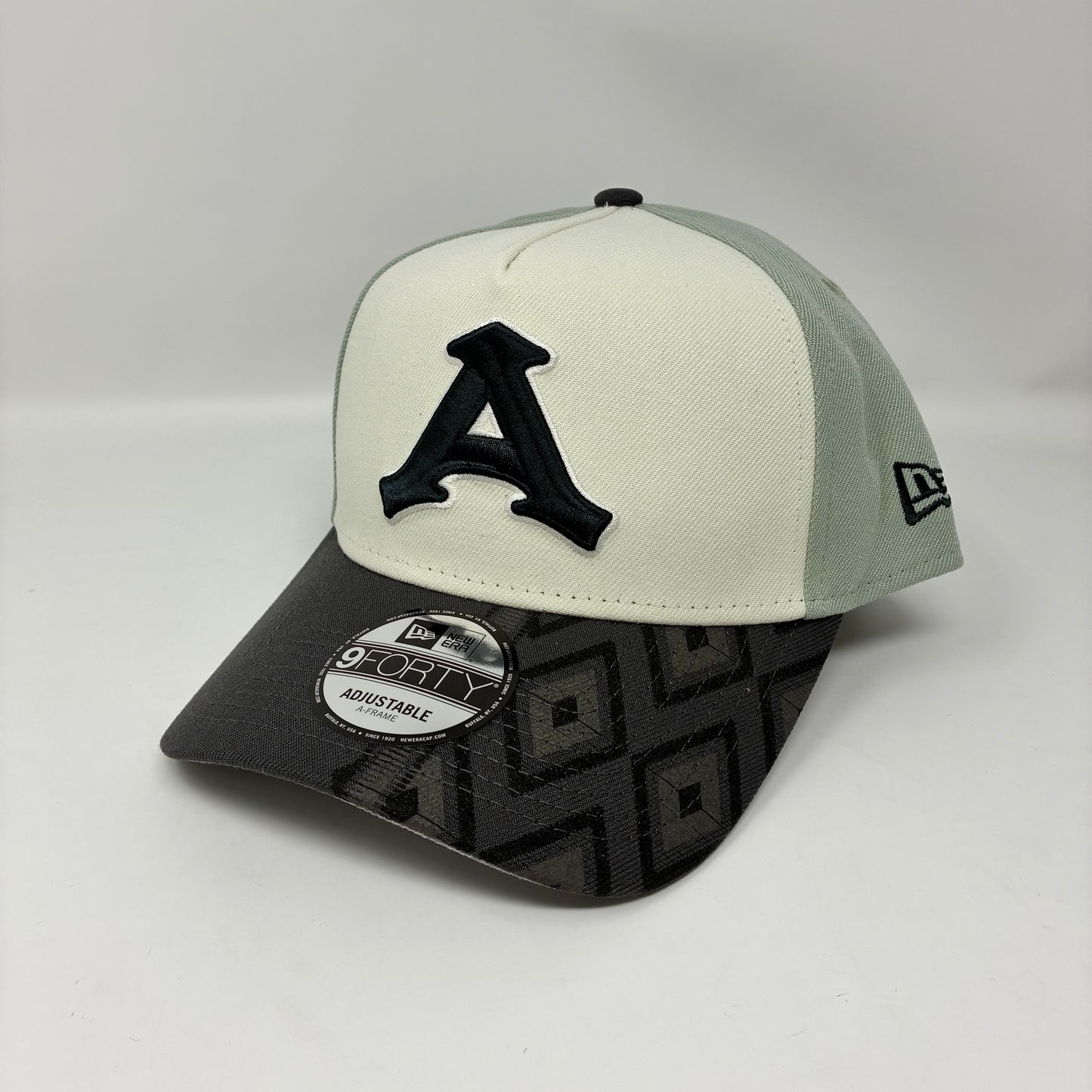 9Forty A-Frame Snapback LMB Acereros de Monclova White/Mint- Grey UV Cap