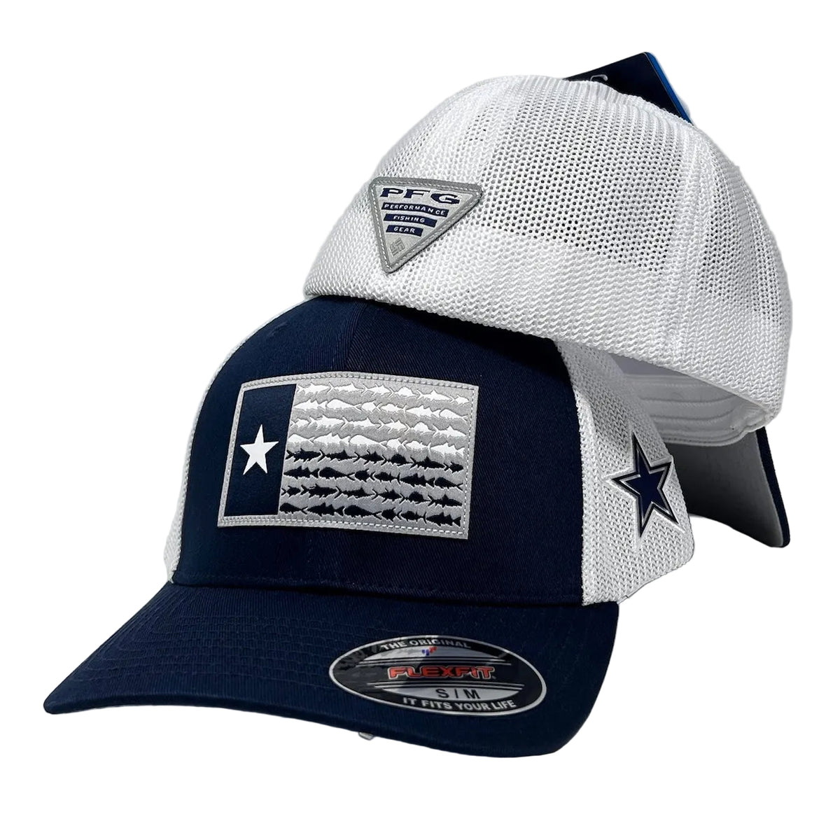 PFG Mesh Fishing Ball Cap Texas Flag Dallas Cowboys
