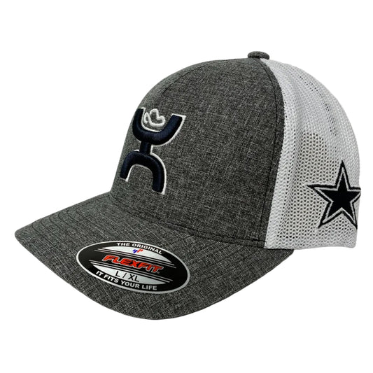 Hooey Dallas Gray/White 5P FlexFit