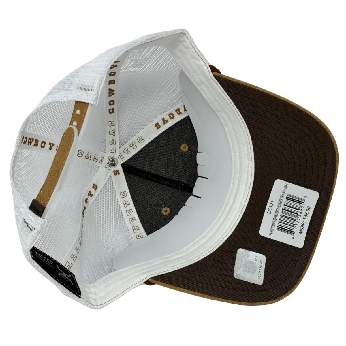 Leather Texas Patch Tan/White DC121