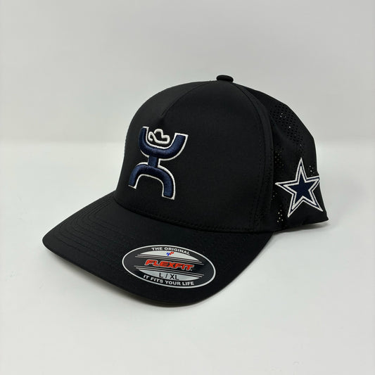 Hooey Dallas Cowboys Black FlexFit DC137