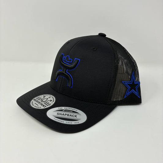 Men's Hooey Royal/Black Dallas Cowboys Hands Up Snapback