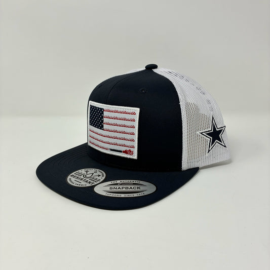 Hooey Dallas Cowboys Navy/White Rope Flag Cap