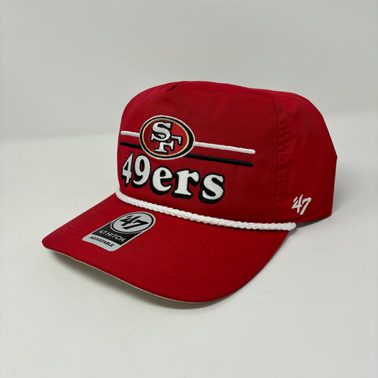 San Francisco 49ers All Red White Rope ‘47 Hitch
