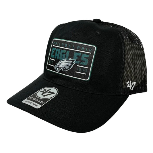 Philadelphia Eagles Hardline '47 Trucker Black