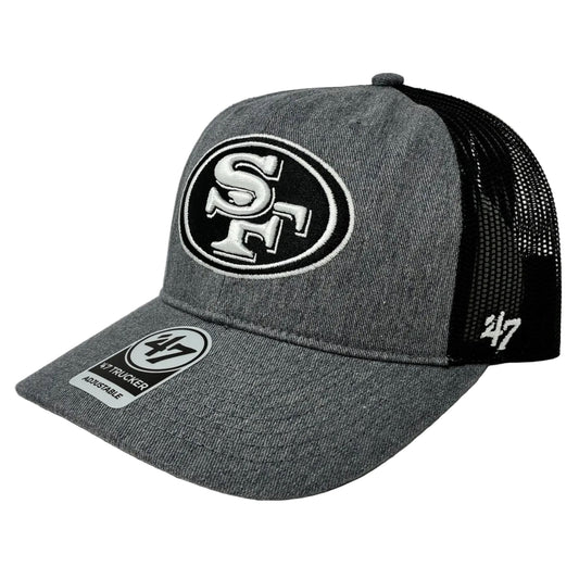 San Francisco 49ers '47 Trucker Adjustable Charcoal