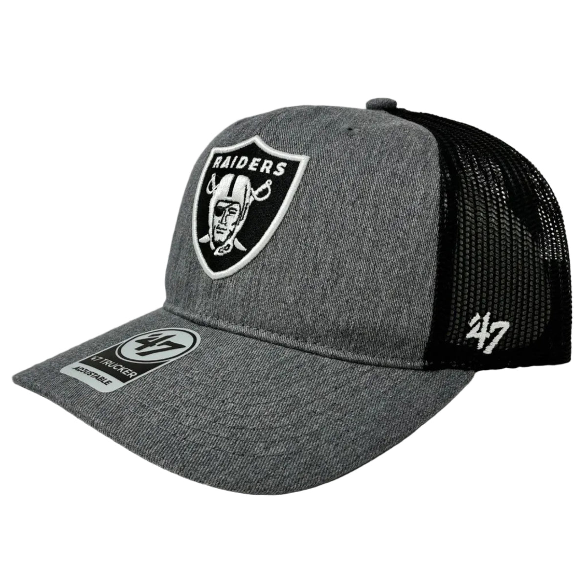 Las Vegas Raiders '47 Trucker Charcoal