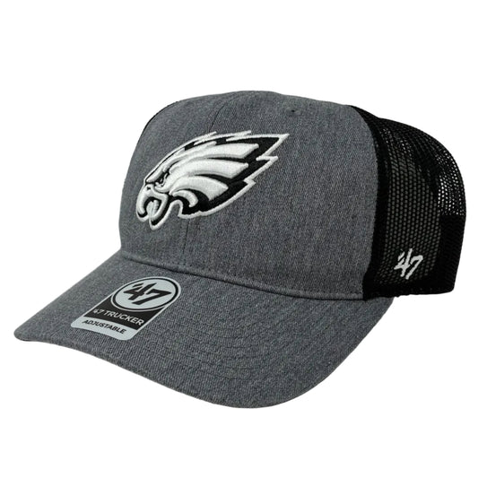 Philadelphia Eagles Charcoal/Black '47 Trucker