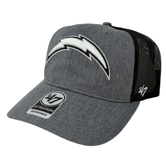 Los Angeles Chargers '47 Trucker Adjustable Charcoal