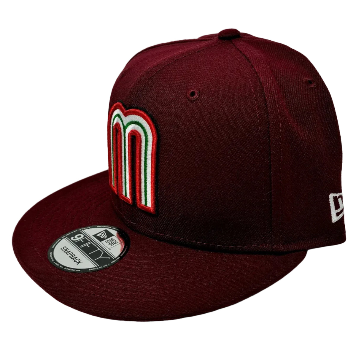 New Era 9Fifty Mexico World Baseball Classic Hat Maroon