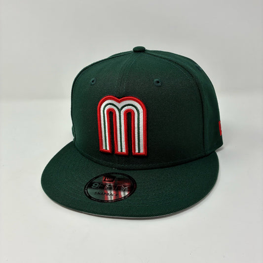 New Era 9Fifty Mexico World Baseball Classic Hat Dark Green