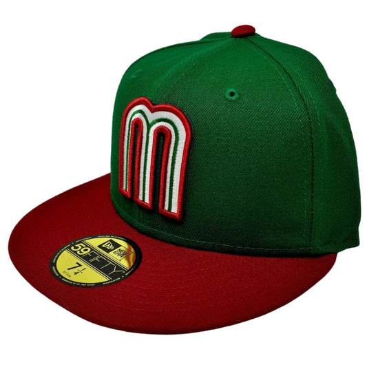 New Era 59Fifty Green/Red Mexico Cap
