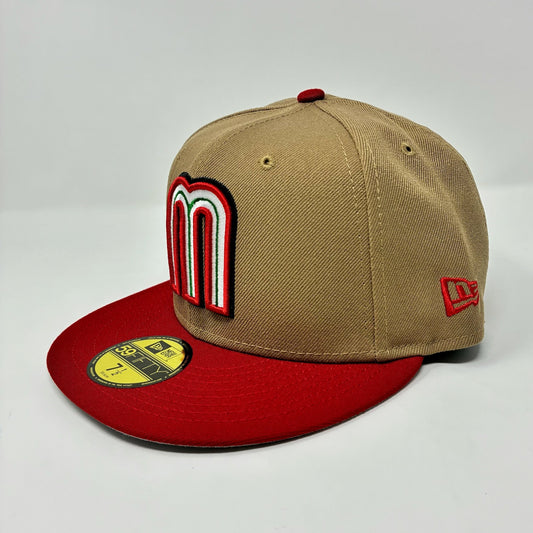 New Era 59Fifty Mexico Cap Tan/Red
