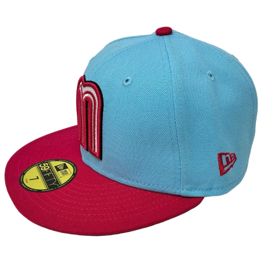 New Era 59Fifty Mexico Cap Light Blue/Magenta