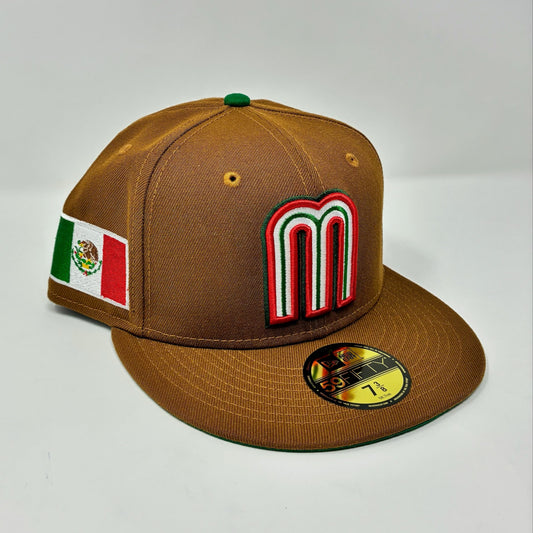 New Era 59Fifty Mexico World Baseball Classic Hat Tan