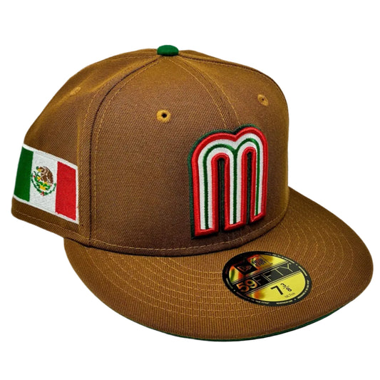 New Era 59Fifty Mexico World Baseball Classic Hat Tan