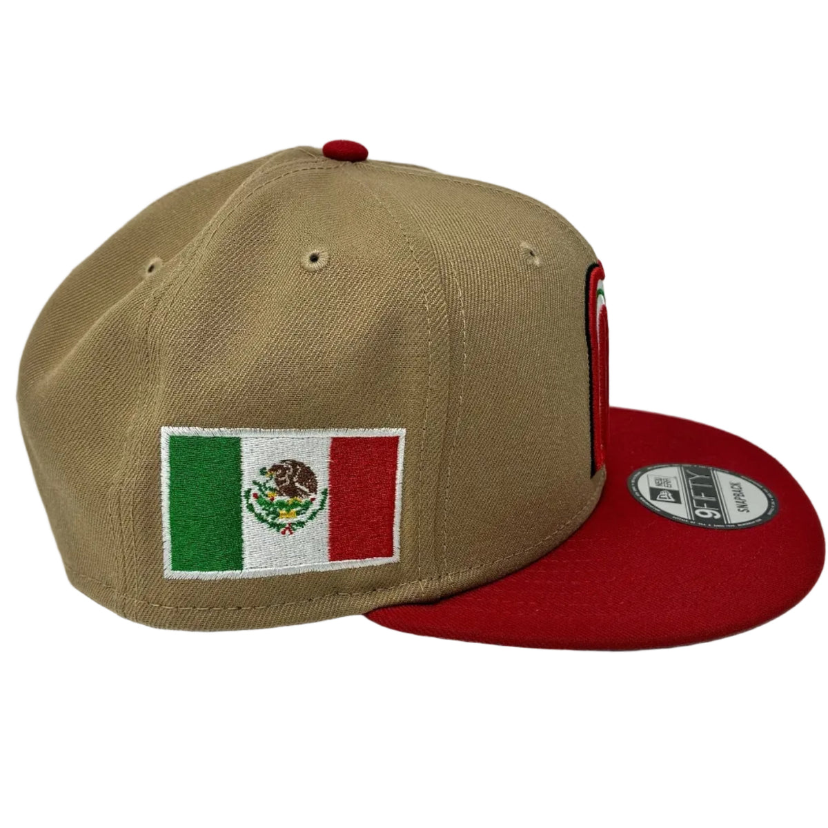 New Era 9Fifty Mexico World Baseball Classic Hat Tan/Red