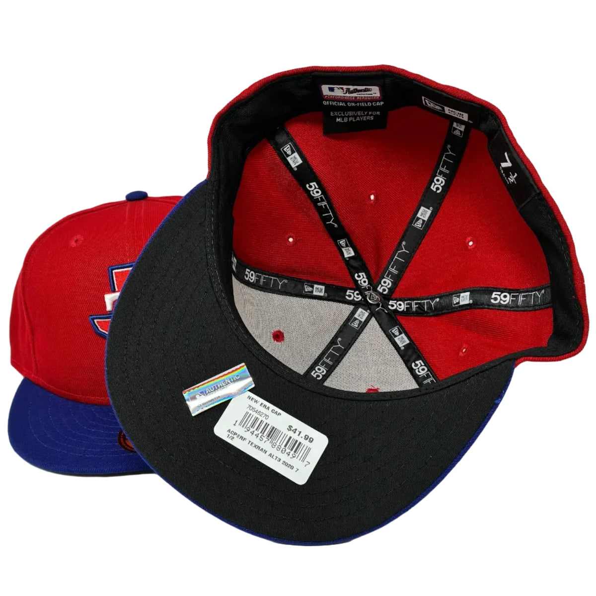 On-Field 59Fifty Texas Rangers Red/Blue
