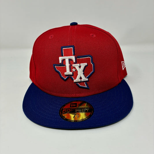 On-Field 59Fifty Texas Rangers Red/Blue