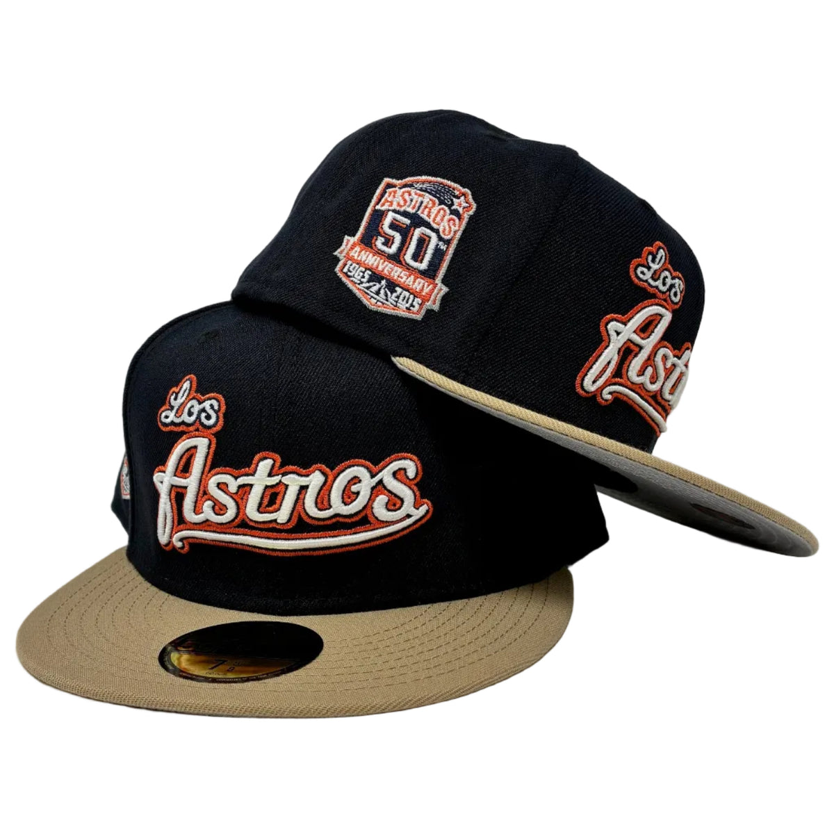 59Fifty Los Astros Navy/Tan 50th Anniversary