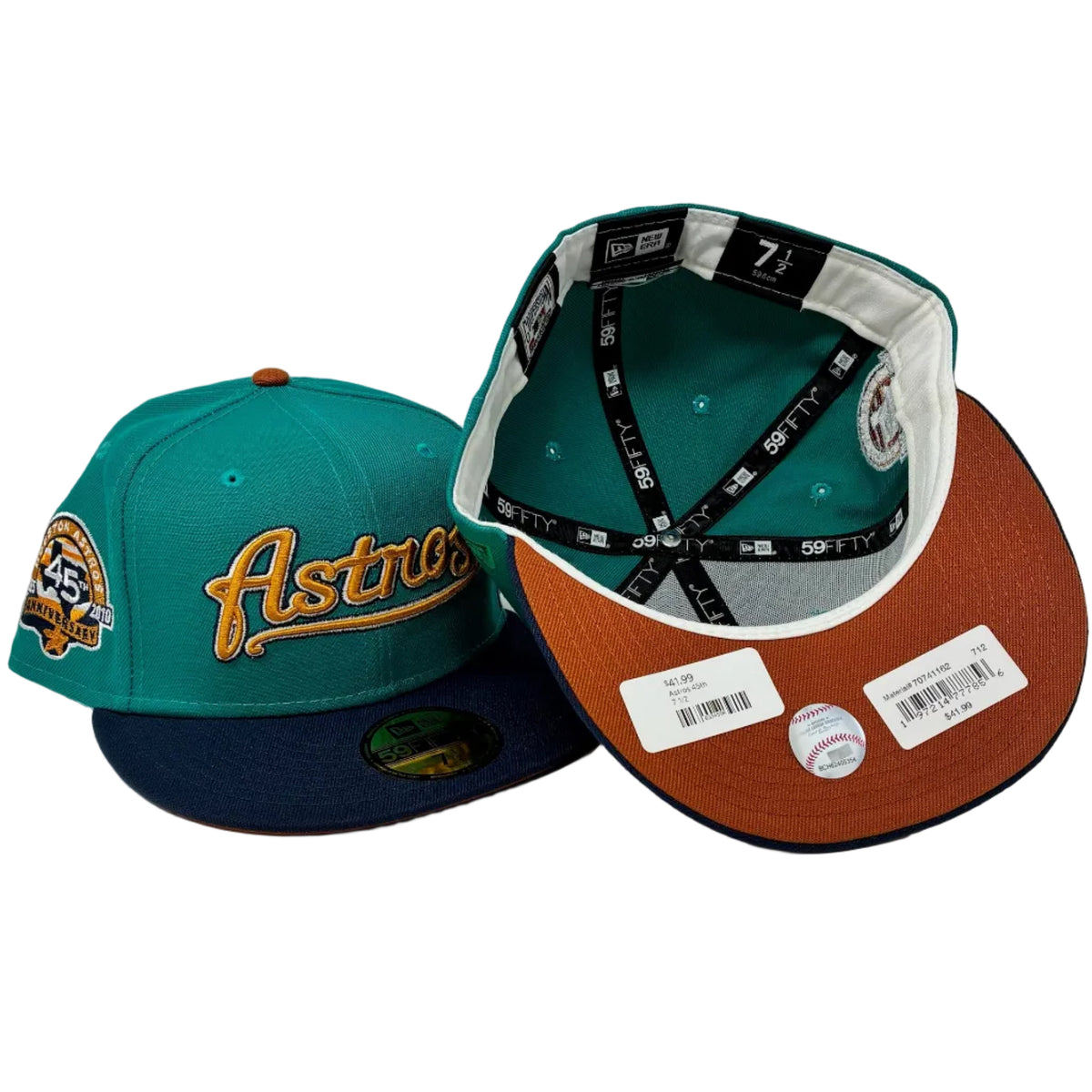 59Fifty Astros 45th Anniversary Teal/Navy