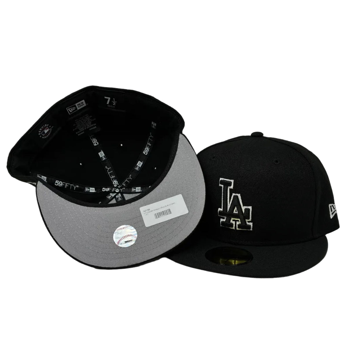 59FIFTY Fitted Los Angeles Dodgers Black Outline