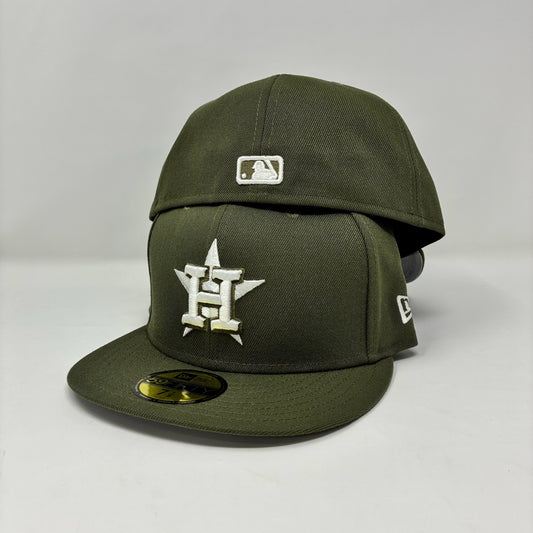 Astros Olive 59FIFTY Fitted Cap