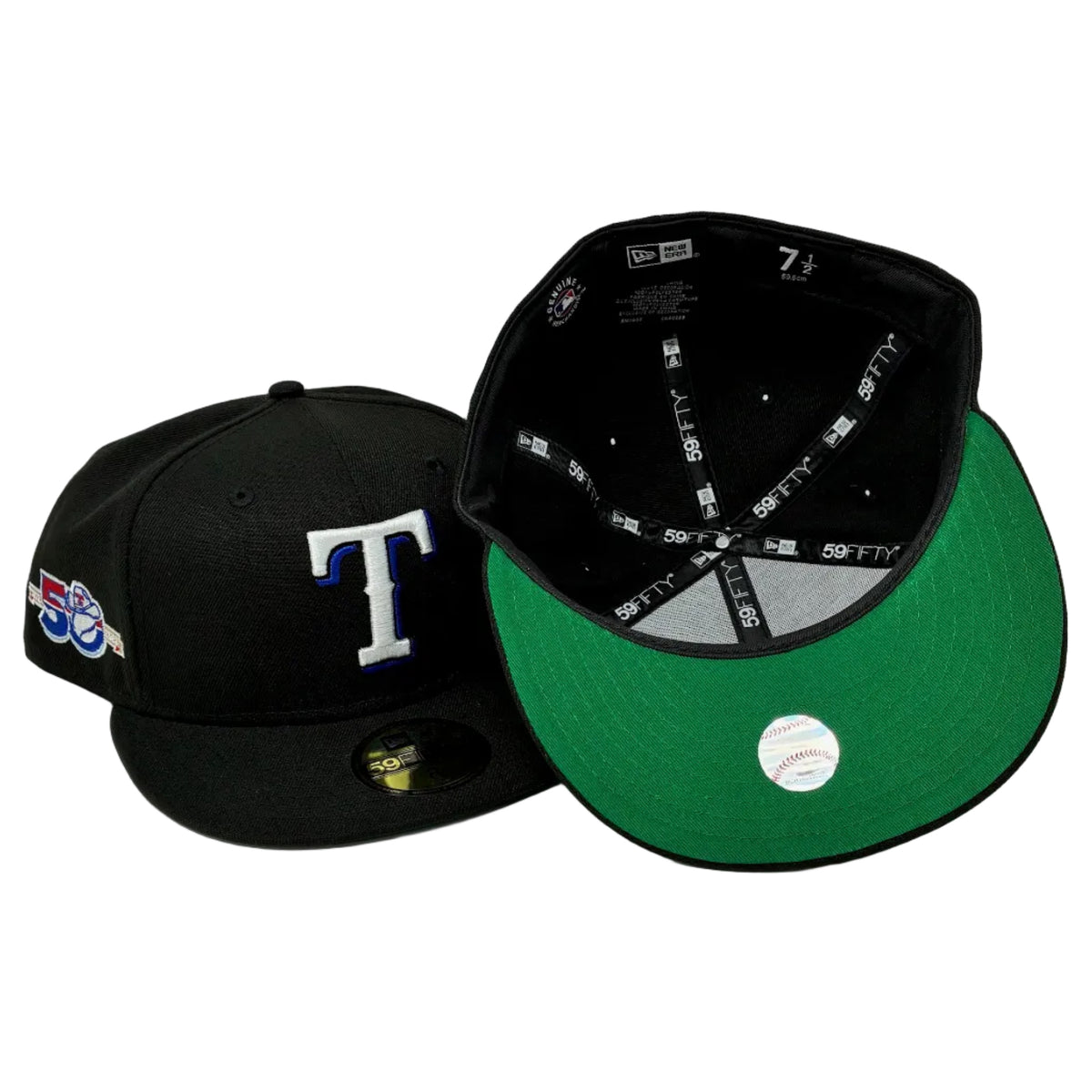 59Fifty Texas Rangers Black 50th Anniversary