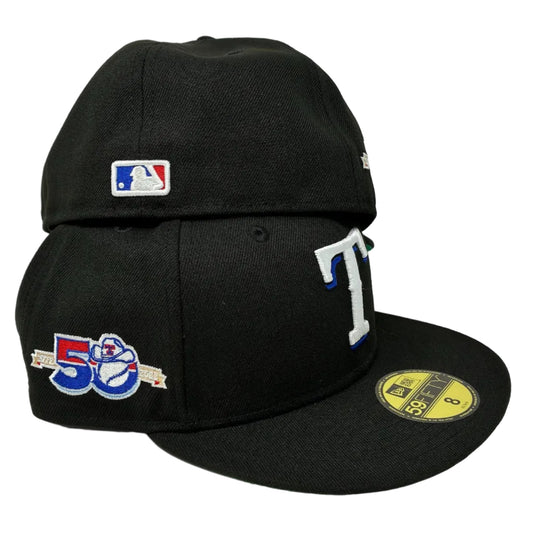 59Fifty Texas Rangers Black 50th Anniversary