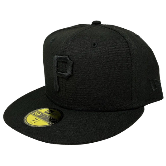 Pittsburgh Pirates Blackout Basic 59FIFTY Fitted Hat